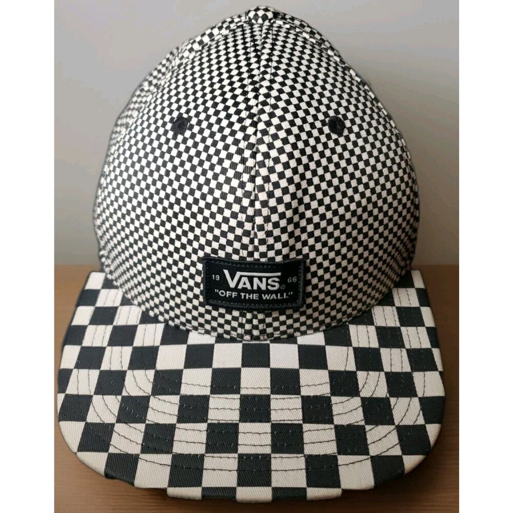 VANS HAT Mens VINTAGE AUTHENTIC Black/white Checkers Hat Cap